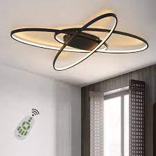 Esszimmerlampen online kaufen › otto.de esszimmerleuchten dimmbar klassisch & modern led lampen für dein esszimmer › kauf auf rechnung! Zmh Led Dimmbar Deckenleuchte Modern Schwarz Kaufland De