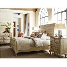 This european casual collection features alder bases and oak tops, complete with thoughtful distressing and wire brushing; 75 152h Kincaid Furniture King Lynton Sleigh Bed