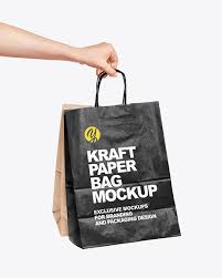 Download Hand Holding A Paper Bag Mockup In Packaging Mockups On Yellow Images Object Mockups PSD Mockup Templates