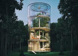 Sustainable Survival Self Sustaining Homes Esthec Blog Boomhut Ontwerpen Glazen Huis Glazen Huizen