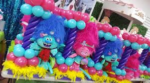 Trolls Table Centerpieces Trolls Birthday Party Trolls Birthday Sophia Birthday Party
