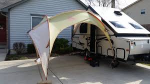 Awning for pop up tent trailer. Homemade Awnings For A Frame Forest River Forums