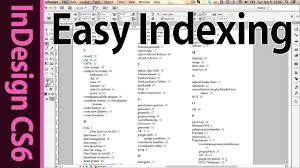 Indesign Cs6 Indexing Tutorial On How To Create An Index For Your Book Indesign Tutorials Indesign Indesign Layout