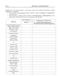 We move on to exploring the states of matter by using a fun puzzle. Solved Name Worksheet Classifying Matter Classify Each Chegg Com