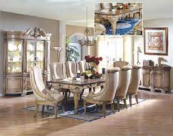 Mcferran Home Furnishings Rd300 7pc Dining Set Solid Wood Dining Room Formal Dining Room Furniture Formal Dining Tables
