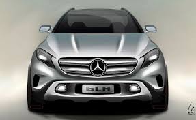 Mercedes Gla First Official Sketch Released Mercedes Gla Mercedes Benz Gla Mercedes Concept