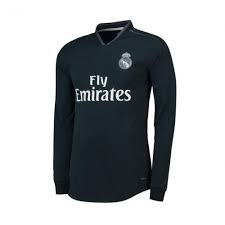 Real madrid away jersey (2018/2019): Real Madrid Long Sleeve Away Soccer Jersey Shirt 2018 19 Cheap Ls Football Kit On Goaljerseyshop Com Long Sleeve Jersey Shirt Real Madrid Long Sleeve Jersey
