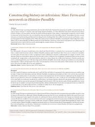 Epic drama is dedicated to the very greatest international and acclaimed period drama series. Pdf Constructing History On Television Marc Ferro And Newsreels In Histoire Parallele