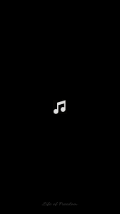 Aesthetic Music Background Black And White Wallpaper Of Art Outline Icon Of Music Note Design In Dark Black Backgrounds For Mobile Black Aesthetic Wallpaper Black Phone Wallpaper Iphone Wallpaper Music