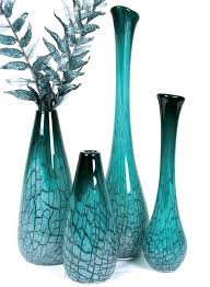Indian Shores Pest Control Teal Vase Turquoise Vase Teal Living Rooms Hand blown art glass bud vase turquoise teal 3.5.