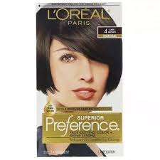 Level is how much lift the color has. L Oreal 4 Natural Dark Brown