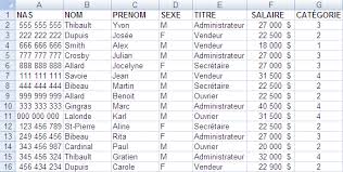 Excel 2007 Donnees De Base Pour L Exerice Sur Le Tableau Croise Dynamique Tableau Croise Dynamique Bureautique Activite Manuelle