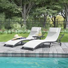 Outsunny 5 position adjustable outdoor pe rattan wicker chaise patio louge chair. Rattan Outdoor Chaise Lounge Chairs You Ll Love In 2021 Wayfair