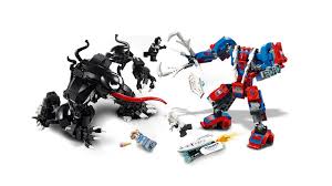 Kids open the mech's cockpit to place the venom minifigure pilot inside. Lego Super Heroes Spider Mech Vs Venom 76115 Toys R Us Canada