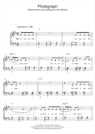 This free piano collection for beginners, featuring some of the most acclaimed classical pieces ever produced, is a great sequence of sheet music. Ed Sheeran Photograph Sheet Music Download Pdf Score 410117