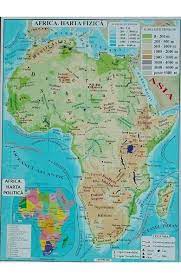 Harta continetului africa vazut din satelit. Harta Africa Harta Fizica