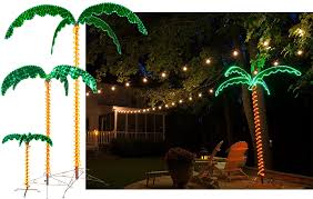 Lighted Palm Trees