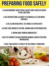 Preparing Food Safely Ks3 Food Technology Hygienic Food Food Safety And Sanitation Food Safety Tips
