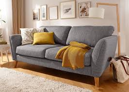 Home Affaire 3 Sitzer Marseille In Skandinavischem Stil In 3 Bezugsqualitaten Mit Holz Beinen Sofas Fur Kleine Raume 3 Sitzer Sofa Kleine Couch