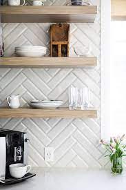 Although hexagon, arabesque, and other specialty shaped tile in a rainbow of colors are gaining prevalence, neutral white or cream 3 x 6. Beveled Tile Backsplash Is 3x12 Beveled Tile Kitchen Backsplash Tile Beveled Tile Kit Kitchen Wall Tiles Kitchen Wall Tiles Design Creative Kitchen Backsplash