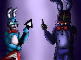 Old Bonnie And Toy Bonnie By Igrisa Deviantart Com On Deviantart Bonnie Art Fnaf
