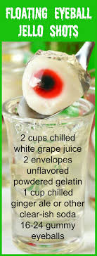 Floating Eyeball Virgin Jello Shots A Simple Halloween Treat Jello Shots Halloween Treats Easy Halloween Jello Shots