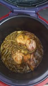 Cuisse De Poulet Avec Pomme De Terre Et Haricot Vert Cuit Dans Son Jus Poulet Pomme De Terre Cookeo Recette Cuisses De Poulet