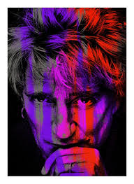 Rod Stewart Red, Medium by Anthony Freeman