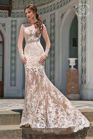 Extravagant Wedding Dress From Gabbiano Range Fairy Tale Collection Backless Bridal Gowns Lace Mermaid Wedding Dress Long Sleeve Bridal Gown