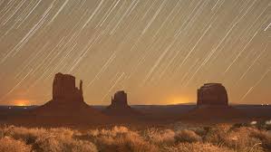 Star trailing at Monument Valley photographed by Hunter Gilliland  @astronaut_hunter