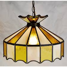 Vintage Tiffany Style Leaded Glass Pendant Light Chandelier Chairish