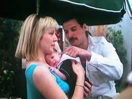 Mary Austin Backstage Wembley July 1986 454 X 339 Mary Austin Freddie Mercury Queen Freddie Mercury Freddie Mercury