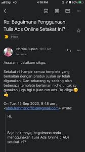 Kita orang bisnes, mesti ada buat promosi. Tulis Ads Online