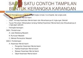 Tulis saja yang sekiranya ingin kamu bahas mengenai topik yang kamu pilih tadi. Bab Tentang Karangka Karangan