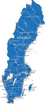 Sweden directions {{::location.tagline.value.text}} sponsored topics. Highly Detailed Vector Map Of Sweden Stock Vector Colourbox