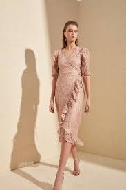 Trendyolmilla Zumrut Yesili Dugme Detayli Elbise Tprss20el1519 Trendyol 2020 The Dress Elbise Aksamustu Giysileri
