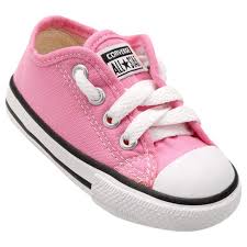 Tenis Infantil Converse All Star Chuck Taylor Border Baby Rosa Zattini