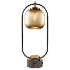Pacific Coast Lighting Hanging Glass Dome Table Lamp In Gunmetal Bed Bath Beyond Table Lamp Glass Domes Lamp