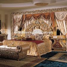 European Luxury Classic Solid Wood High Bed Luxury Villa French Court Painting High Solid Wood Bed View Carved Wood Bed Oe Fashion Product Details From Foshan Luxurious Bedrooms Italian Bedroom Furniture Furniture