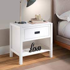 White nightstand gold legs hardware and round modern. Gold White Nightstands You Ll Love In 2021 Wayfair