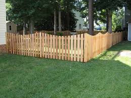 4 Ft Cedar Scalloped Picket Fence Ideas Pinterest Fence Design Backyard Fences Wood Fence