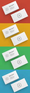 Blank white folding paper flyer. Realistic Business Card Mockups Design Graphic Design Junction