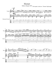 Hornet Sheet Music For Violin Guitar Mixed Duet Musescore Com