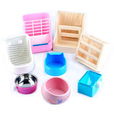 A ceramic water bowl which can't be moved easily will do the job for them. Buy Ceramic Wooden Rabbit Small Pet Chinchillas Rabbit Guinea Pig Food Bowl Bowl Food Containers Utensils Plug Built Hi Grass In Cheap Price On Alibaba Com