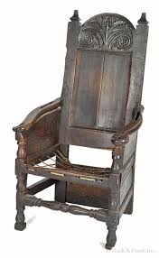 Ca 1740 English Oak Chair Carved Furniture Upholstered Chairs Oak Chair