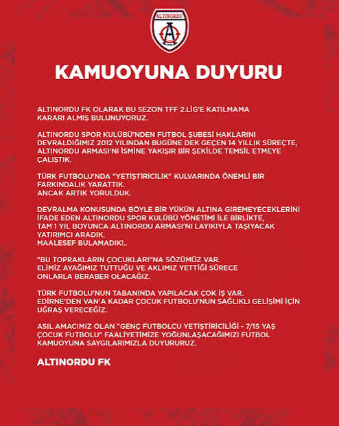Köklü Kulübün Liglere Katılmama Kararı: Bir Dönem Kapanıyor mu?