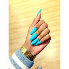 Written by carl ryden and fiona bevan, it was announced as the third single from the album on 20 july 2017, and subsequently released on 4 august. Matte Neon Blue Acrylic Nails Nail And Manicure Trends