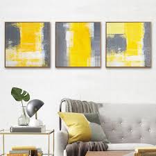 Stattdessen ein graues wohnzimmer dies eifersüchtig mac. Haochu Nordic Abstrakte Leinwand Stoff Malerei Typografie Gelb Grau Farbe Wandbilder Fur Wohnzimmer Dekoration Picture For Living Room Wall Picturesabstract Canvas Aliexpress