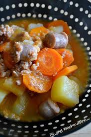 Ragout De Pommes De Terre Carottes Et Saucisses Quand Nad Cuisine Plat Sans Viande Cuisine Recette De Plat