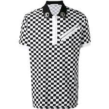 Black And White Checkered Shirt Mens Givenchy Checkered Polo Shirt 943 Liked On Polyvore Featuring Men S Fashion Men S Clothing Men S Shirt Checkered Shirt Outfit Polo Shirt Check Shirt Man